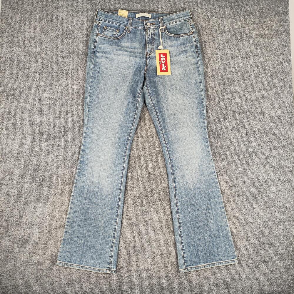 Levis 515 Bootcut Jeans Womens 6M Light Wash Blue Mid Rise Slim Stretch Denim